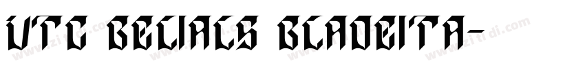 VTC Belials BladeIta字体转换